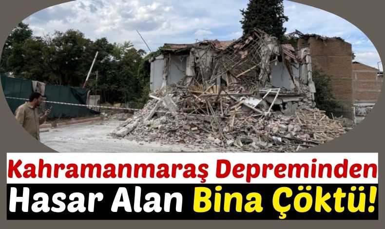 Ağır Hasarlı Binalar Tehlike Saçıyor Kendiliğinden Çöktü