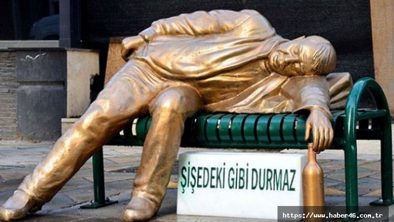 Eskişehir'e bir heykel daha... 'Şişedeki gibi durmaz'