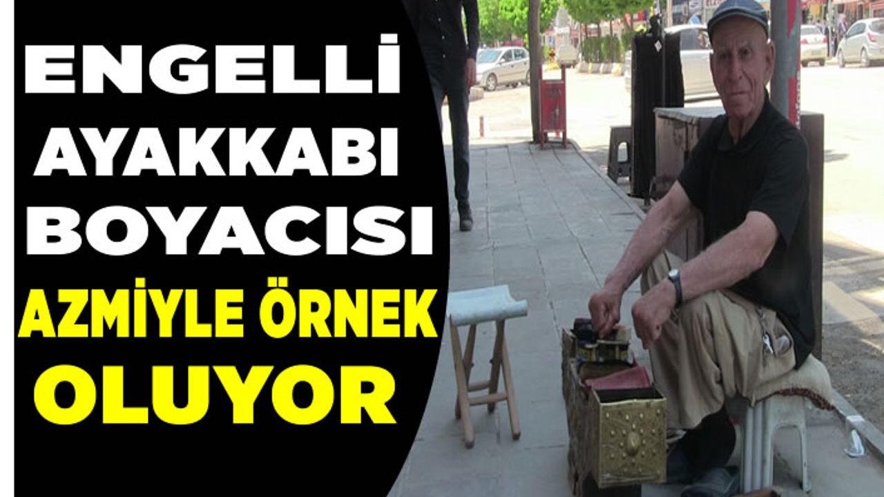 Kahramanmaraş'ta 76 yaşındaki Mustafa Karagöz, ayakkabı boyayarak geçimini sağlıyor