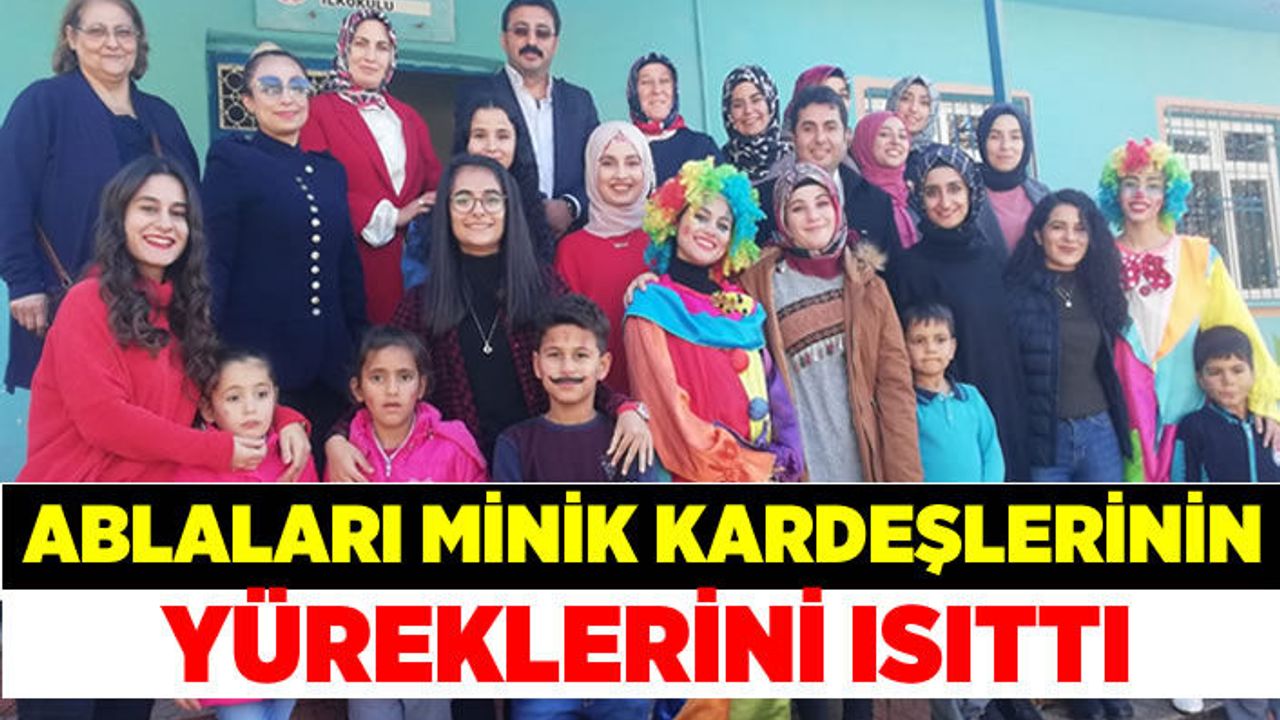 Sütçü İmam Kız Yurdu Öğrencileri Köy Çocuklarının Yüreklerini Isıttı