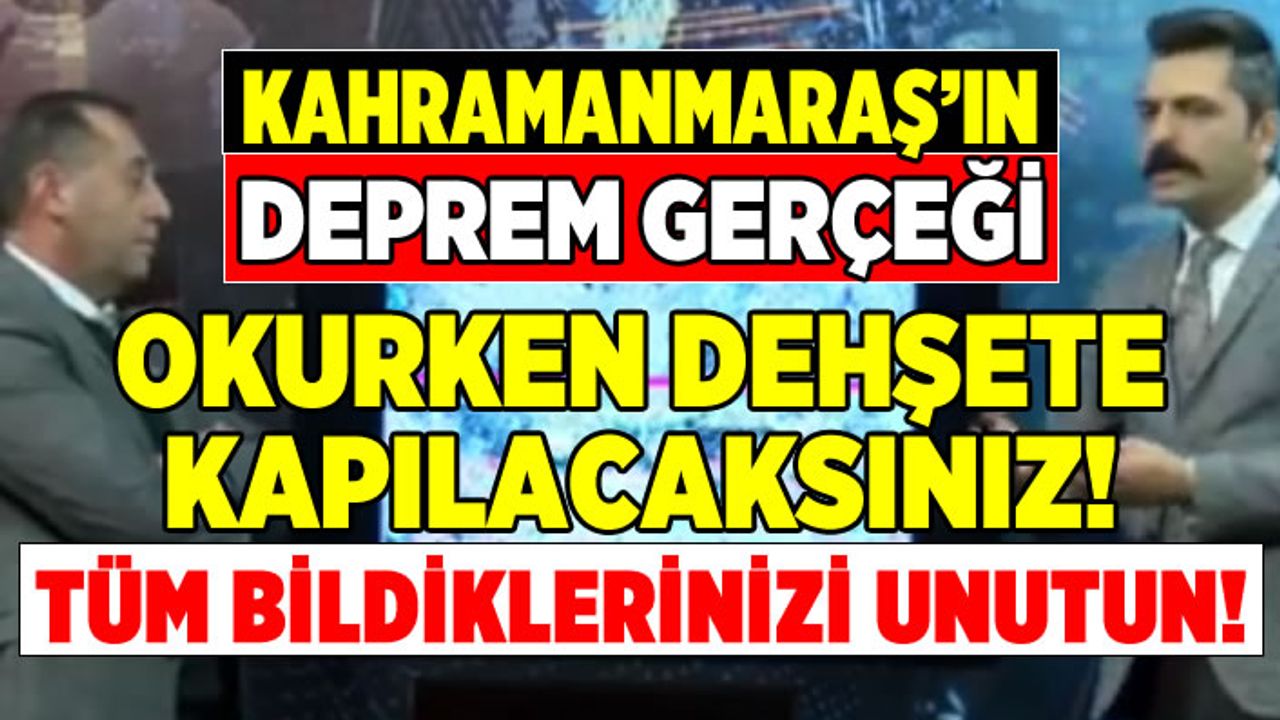 Kahramanmaraş'ta fay üzerinde binalar var ve yapılamaya devam ediliyor