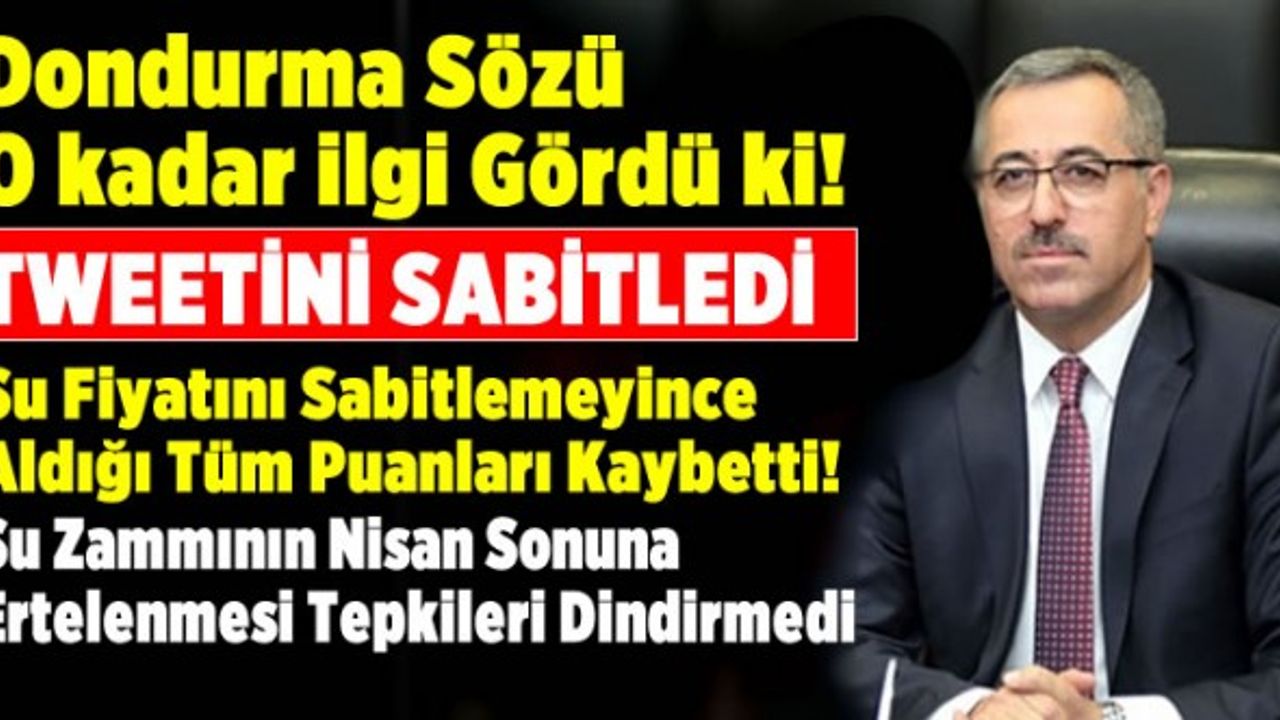 Hayrettin Güngör'ün dondurma tweetine suya zam gölgesi düştü