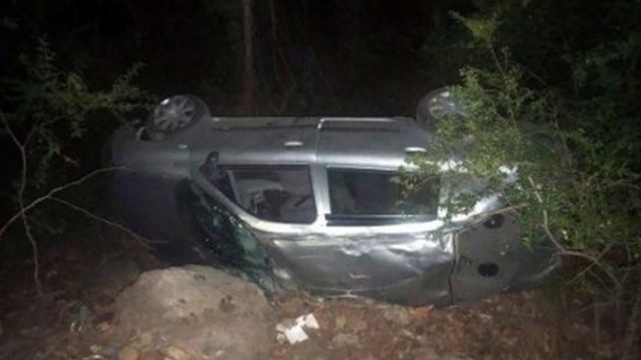 Antalya'da feci kazada otomobil uçuruma yuvarlandı!