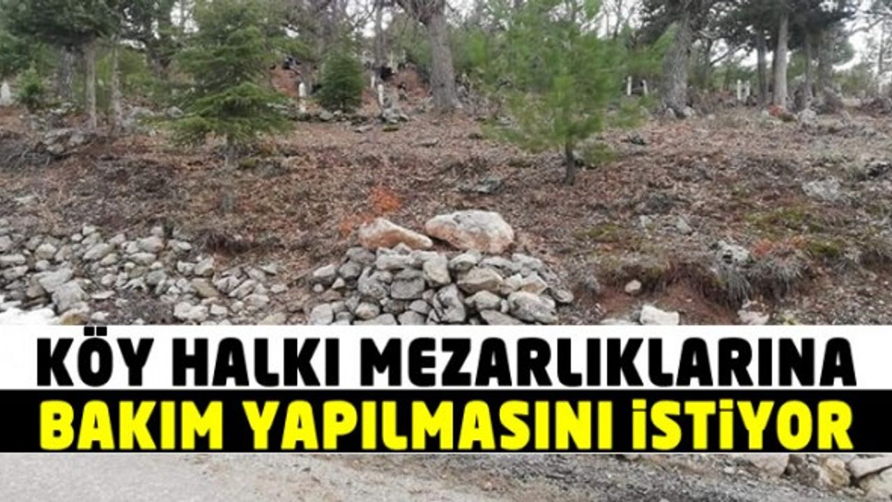Kahramanmaraş'ta köy halkı mezarlıklarına bakım yapılmasını istedi