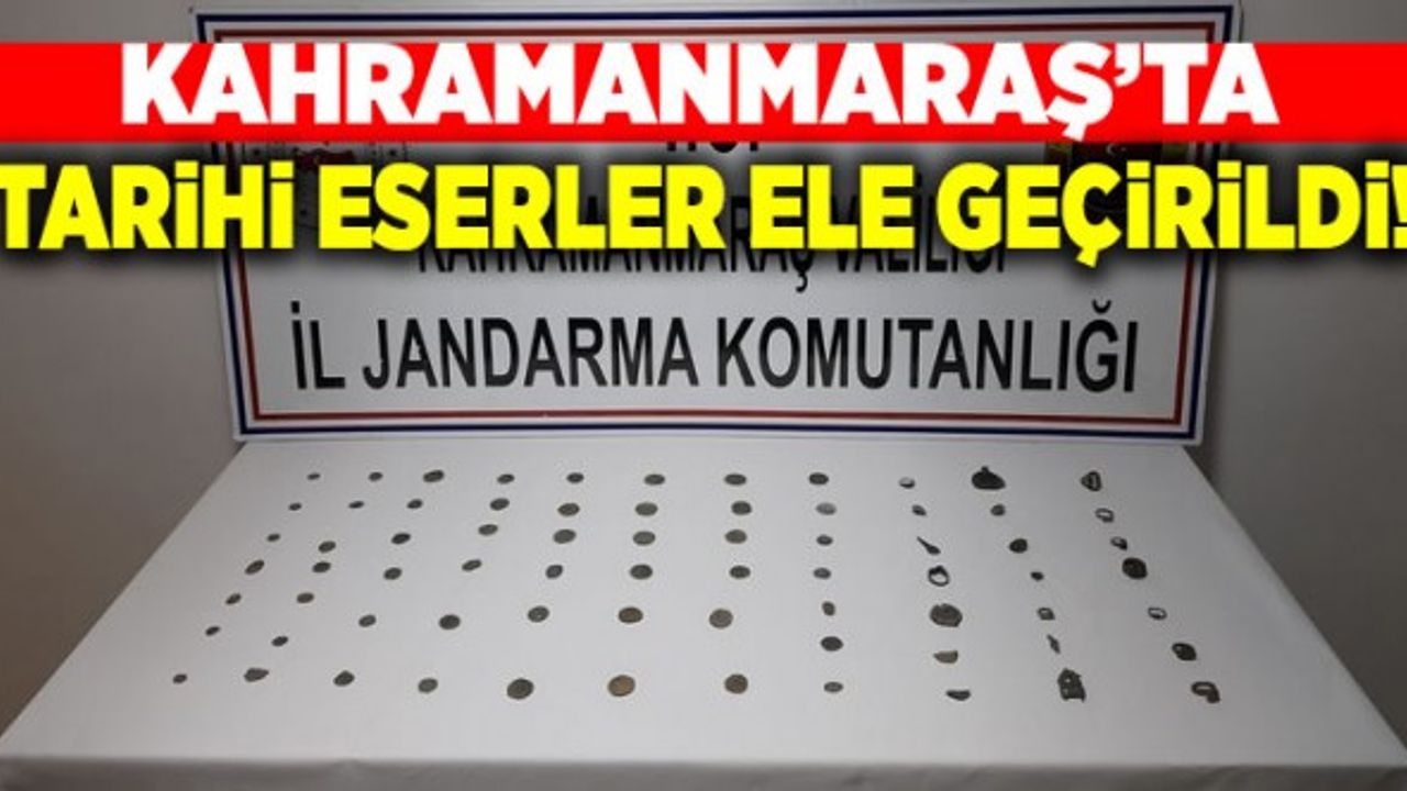 Kahramanmaraş'ta tarihi eser operasyonunda 1 şüpheli gözaltına alındı!