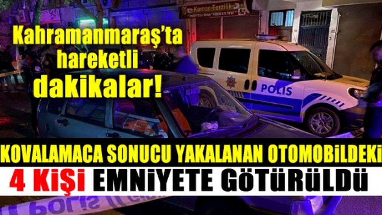 Kahramanmaraş'ta kovalamaca sonucu durdurulan otomobilde uyuşturucu ele geçirildi!