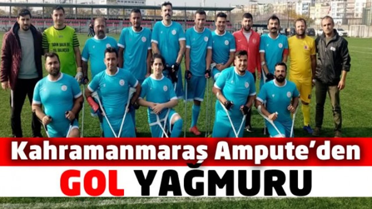 Kahramanmaraş Ampute’den Gaziantep Bedensel Engelliler takımına gol yağmuru