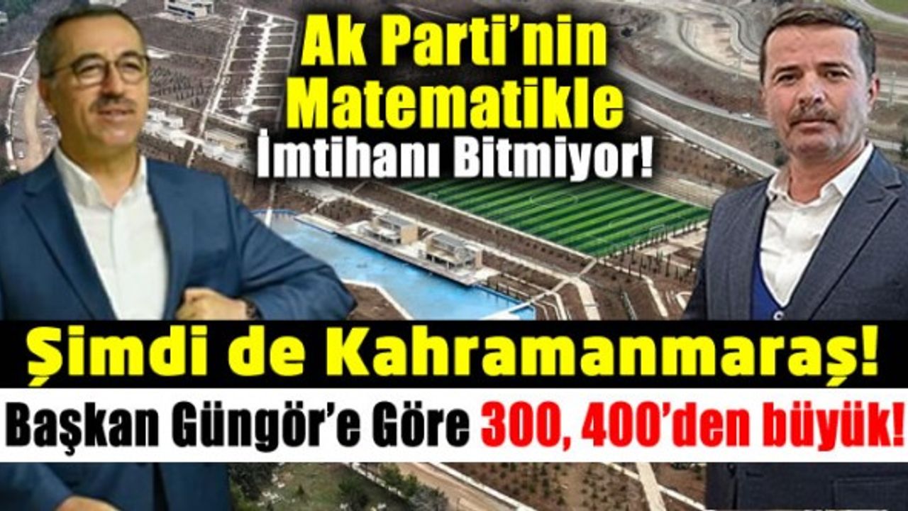 Kahramanmaraş'ta Kılavuzlu Millet Bahçesinde sona yaklaşılırken matematik hesabı şaşırttı