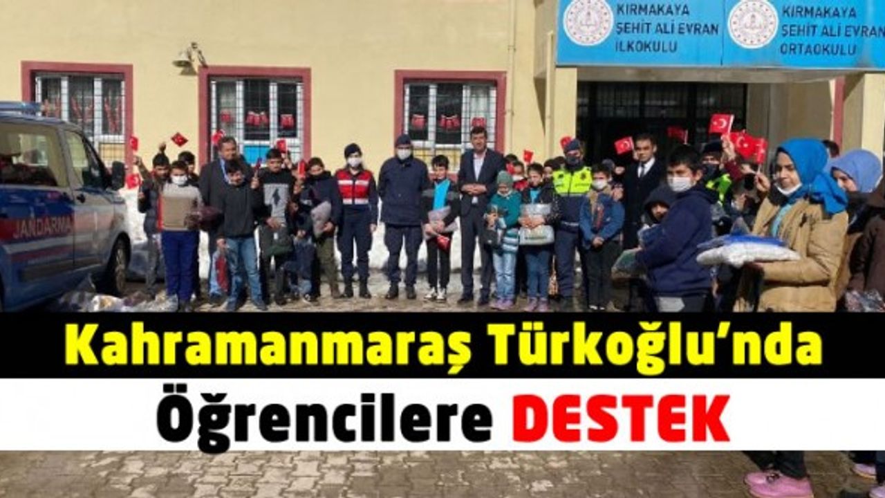 Kahramanmaraş Türkoğlu’nda ihtiyaç sahibi öğrencilere destek