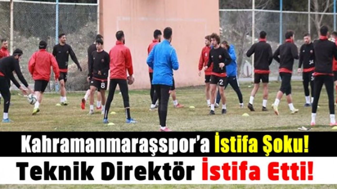 Kahramanmaraşspor Teknik Direktörü Sinan Yücer İstifa Etti!