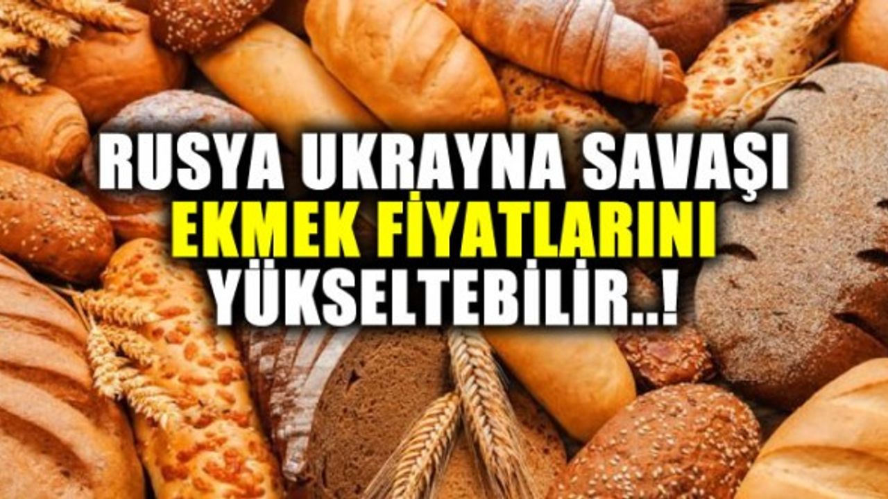 Rusya Ukrayna savaşı ekmek fiyatlarını yükseltebilir!