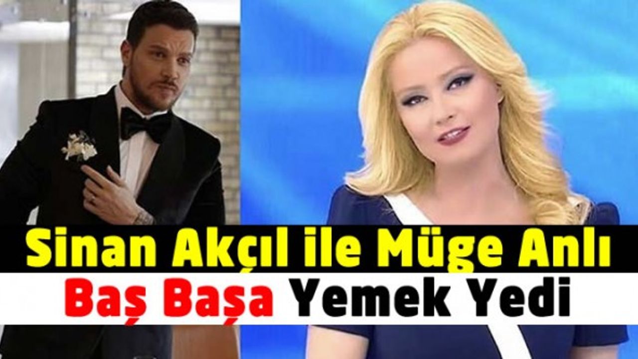 Ünlü Şarkıcı Sinan Akçıl Hayranı Olduğu Başarılı Sunucu Müge Anlı'yı Yemeğe Çıkardı!