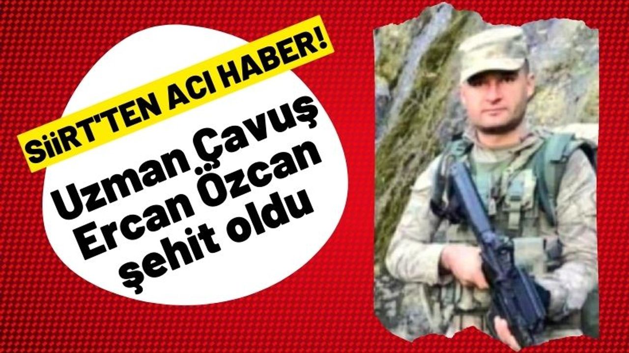 Uzman Çavuş Ercan Özcan şehit oldu Balıkesir'e acı haber