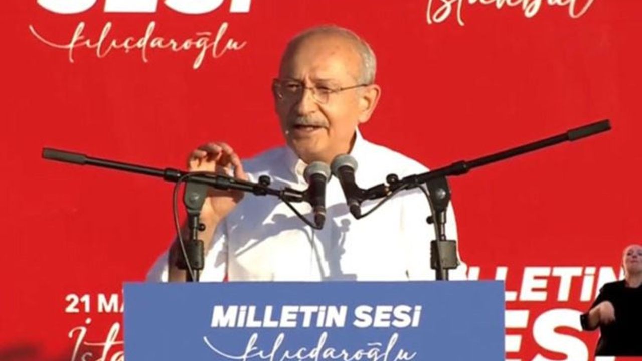 'Milletin Sesi' mitinginde konuşan Kılıçdaroğlu: Umutsuzluğa kapılmayın, haramilerin saltanatı yıkılıyor!