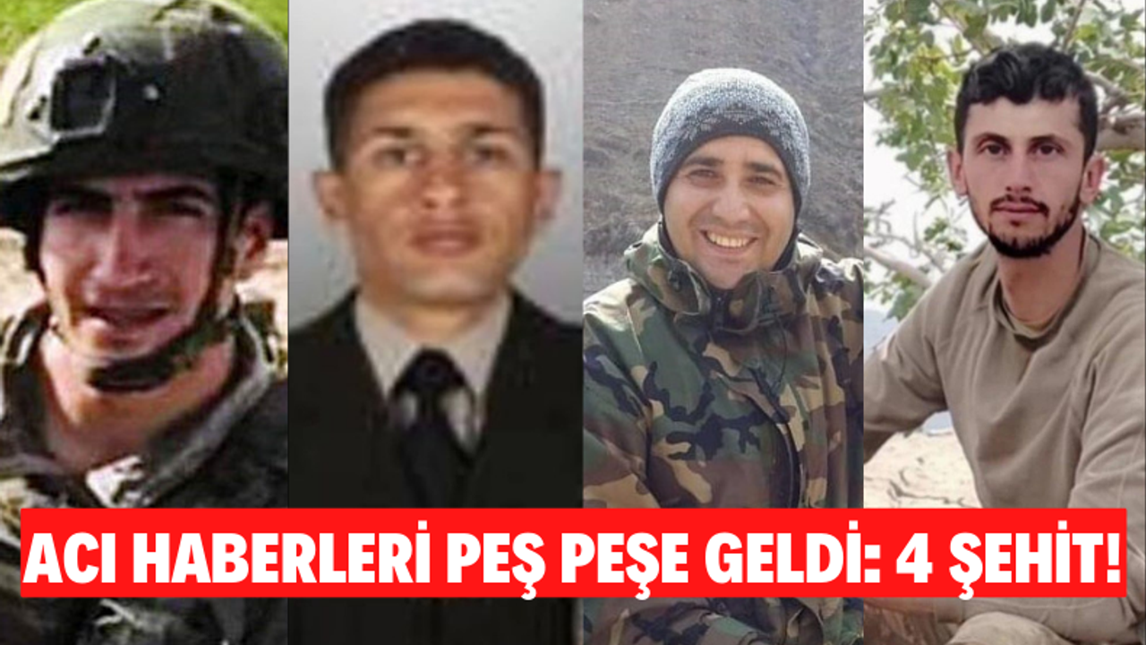 Pençe-Kilit Operasyonu’ndan Kahreden Haber: 4 Mehmetçik Şehit Düştü!