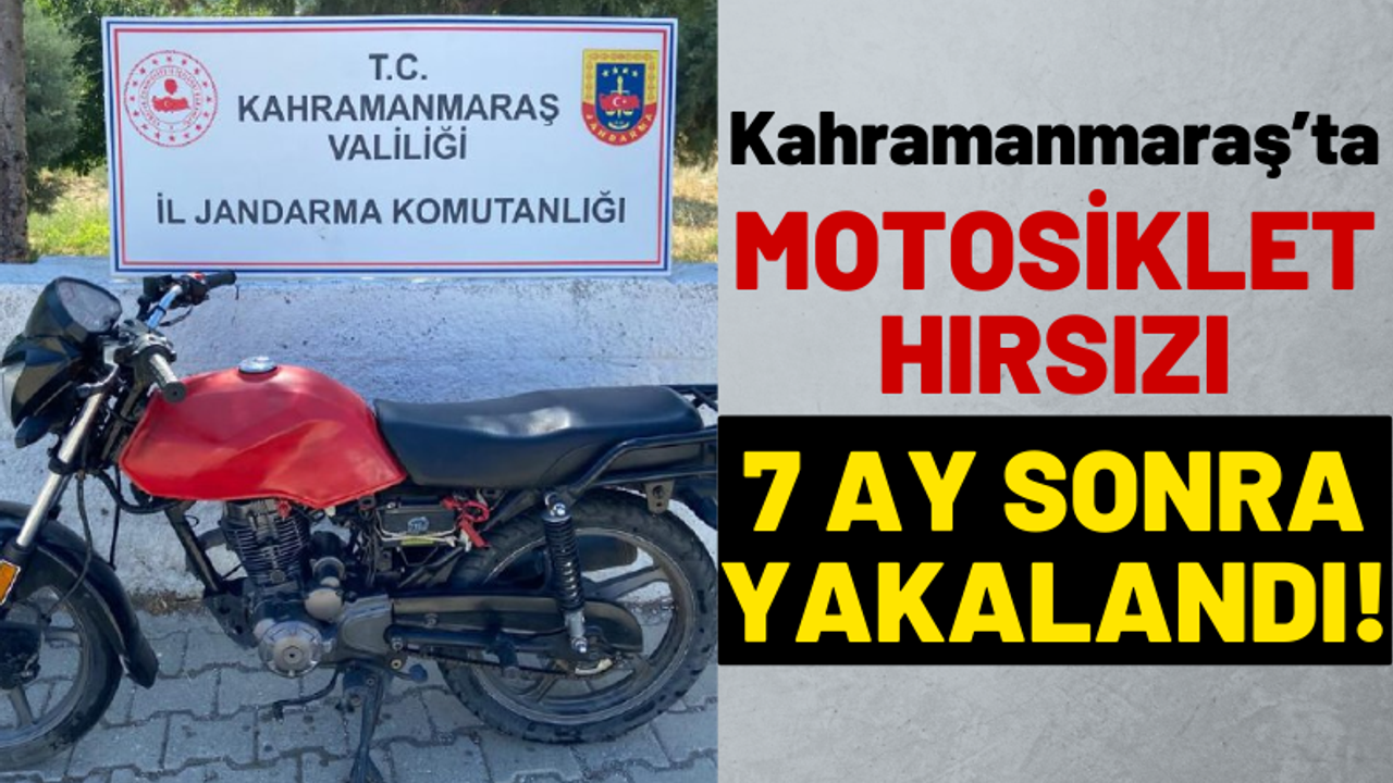 Kahramanmaraş'ta Motosiklet Hırsızı Yakalandı!