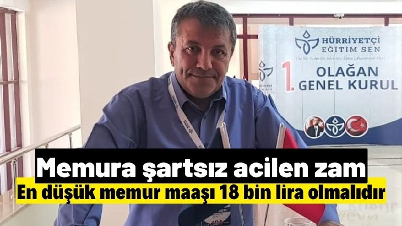 Başkan Özbek: En düşük memur maaşı 18 bin lira olmalıdır
