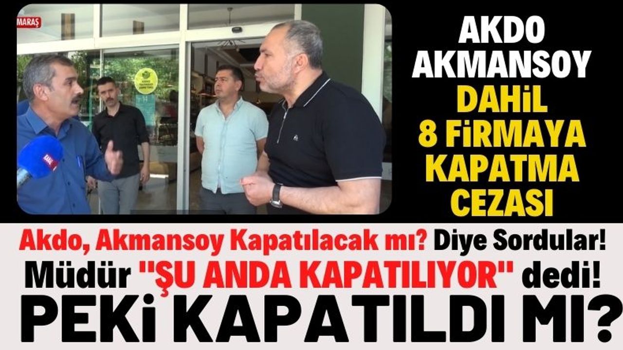 Kahramanmaraş'ta ekmek üreten 8 firmaya kapatma cezası