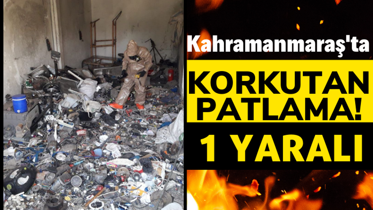 Kahramanmaraş'ta Hurda Deposunda Patlama: 1 Yaralı