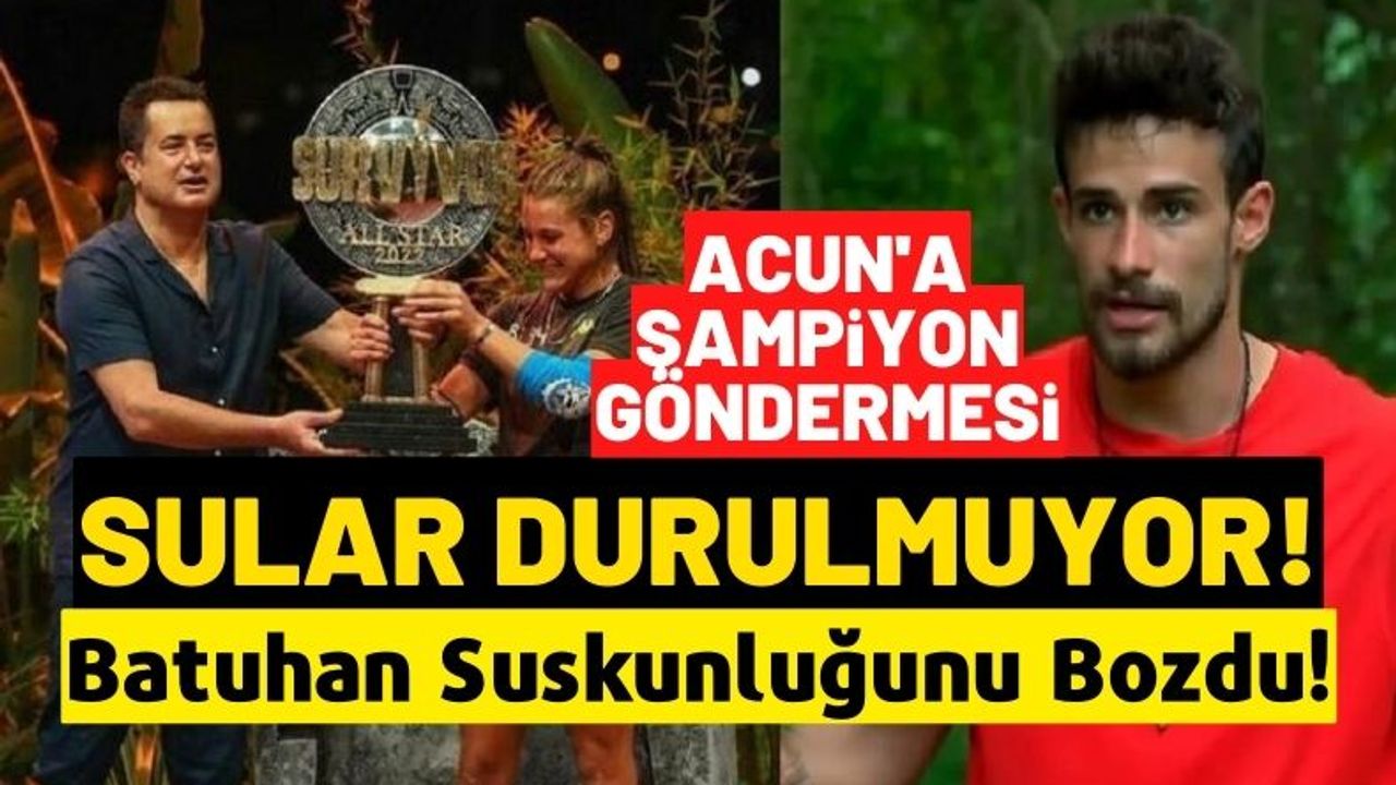 Batuhan Karacakaya'dan Acun ve Nisa'ya Avatar Atakan'lı şampiyon göndermesi