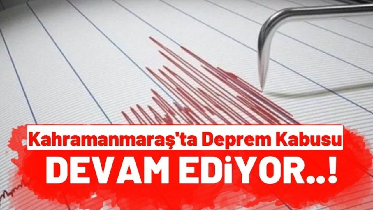 Kahramanmaraş'ta 2.8 Büyüklüğünde Deprem Meydana Geldi