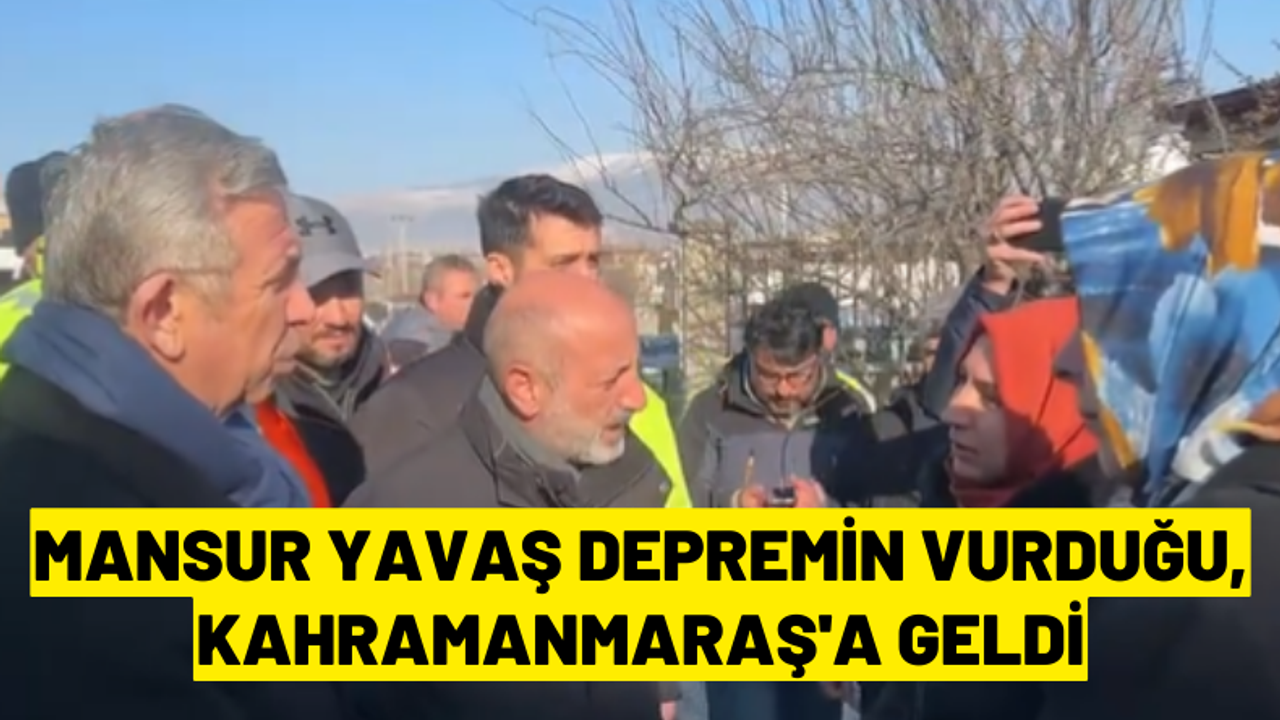 Mansur Yavaş Kahramanmaraş'ta konteyner kent alanını inceledi