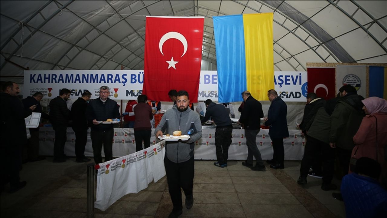 Ukrayna'nın Ankara Büyükelçiliği Kahramanmaraş'ta Depremzedelere İftar Verdi!