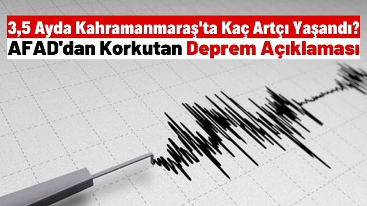 Afet Bölgesi Kahramanmaraş'ta 38 Bin Artçı Deprem Yaşandı!
