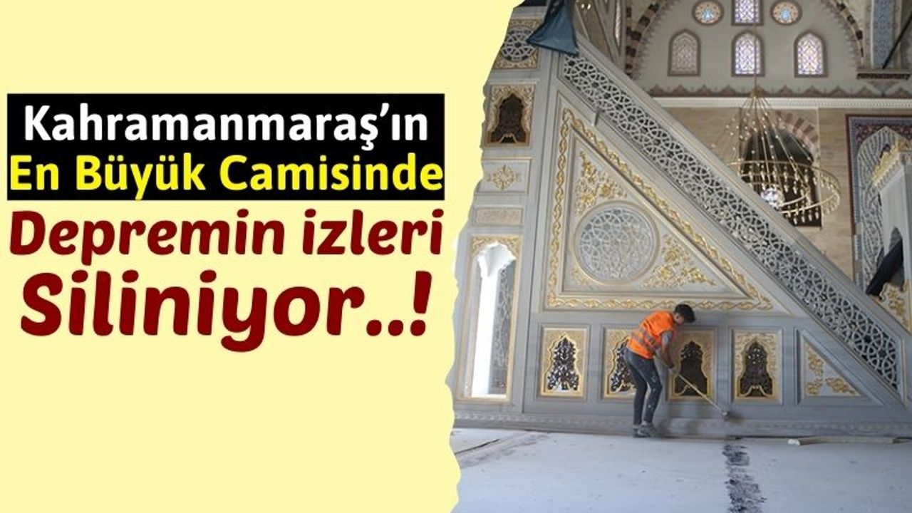 Kahramanmaraş'ta Abdülhamit Han Cami İbadete Açılmaya Hazırlanıyor!