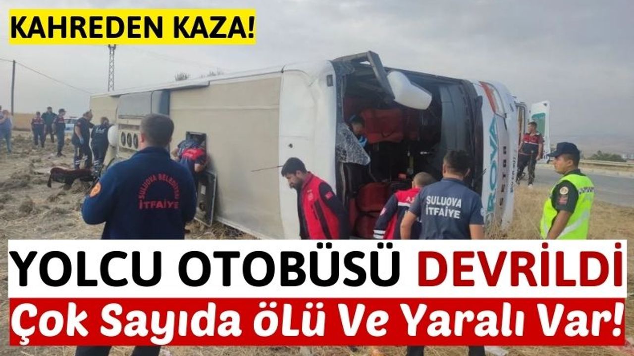 Katliam Gibi Kaza: Amasya'da Yolcu Otobüsü Devrildi, 6 Ölü 35 Yaralı!