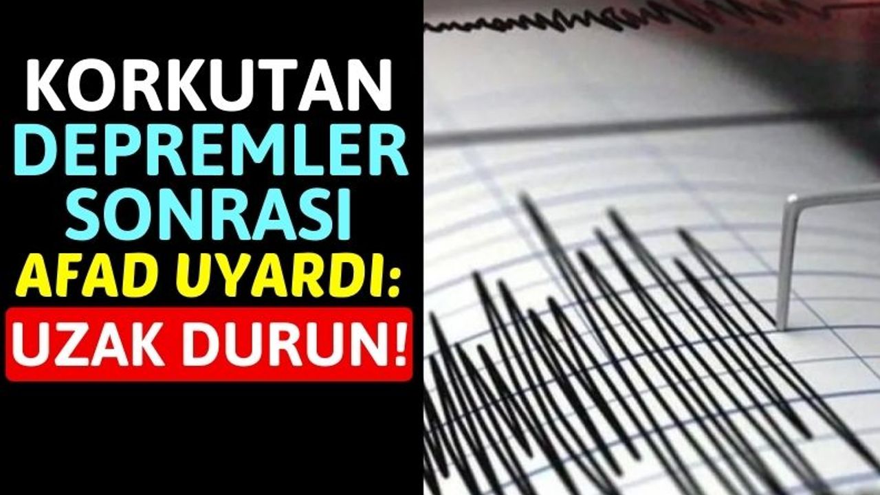 Malatya'da Depremler Oldu, Kahramanmaraş Sokaklara Döküldü!