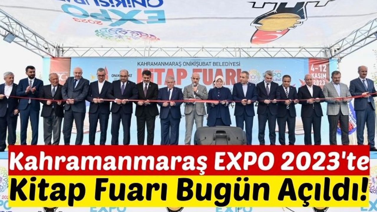 Kahramanmaraş'ta Kitap Fuarı, EXPO 2023 Alanında Ziyaretçilerini Bekliyor!