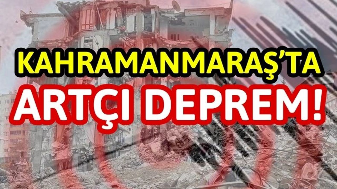 Kahramanmaraş'ta 3.6 Büyüklüğünde Deprem Oldu!