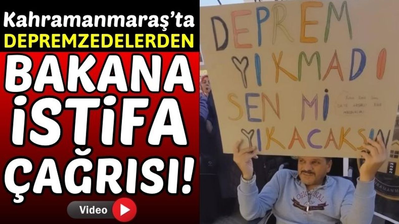 Kahramanmaraş'ta Orta Hasarlı Bina Mağdurları, Bakan Özhaseki'yi İstifaya Çağırdı!