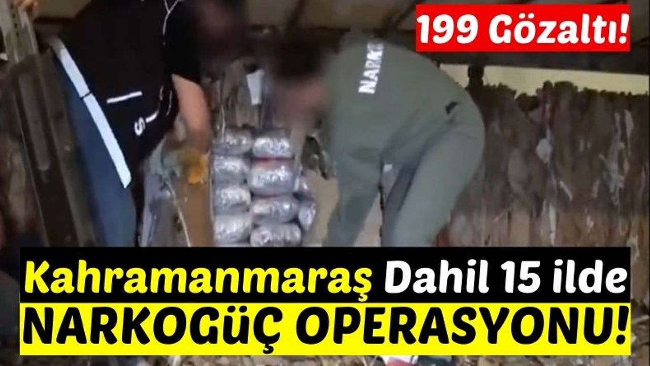 Kahramanmaraş'ta Jandarma Ve Polis Ekiplerinden Uyuşturucu Operasyonu!