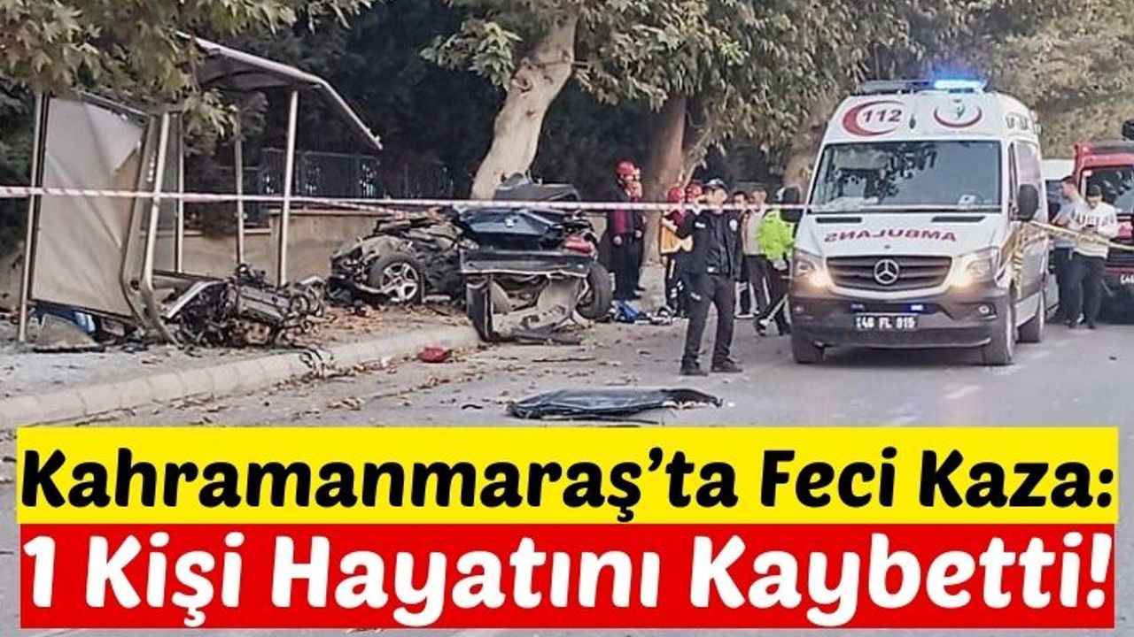 Kahramanmaraş'ta Genç Sürücü Paramparça Olan Otomobilinde Can Verdi!