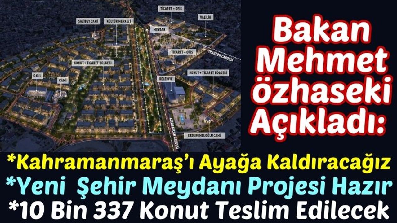 Proje Tamamlandı: Kahramanmaraş'a Yeni Şehir Meydanı Yapılacak!