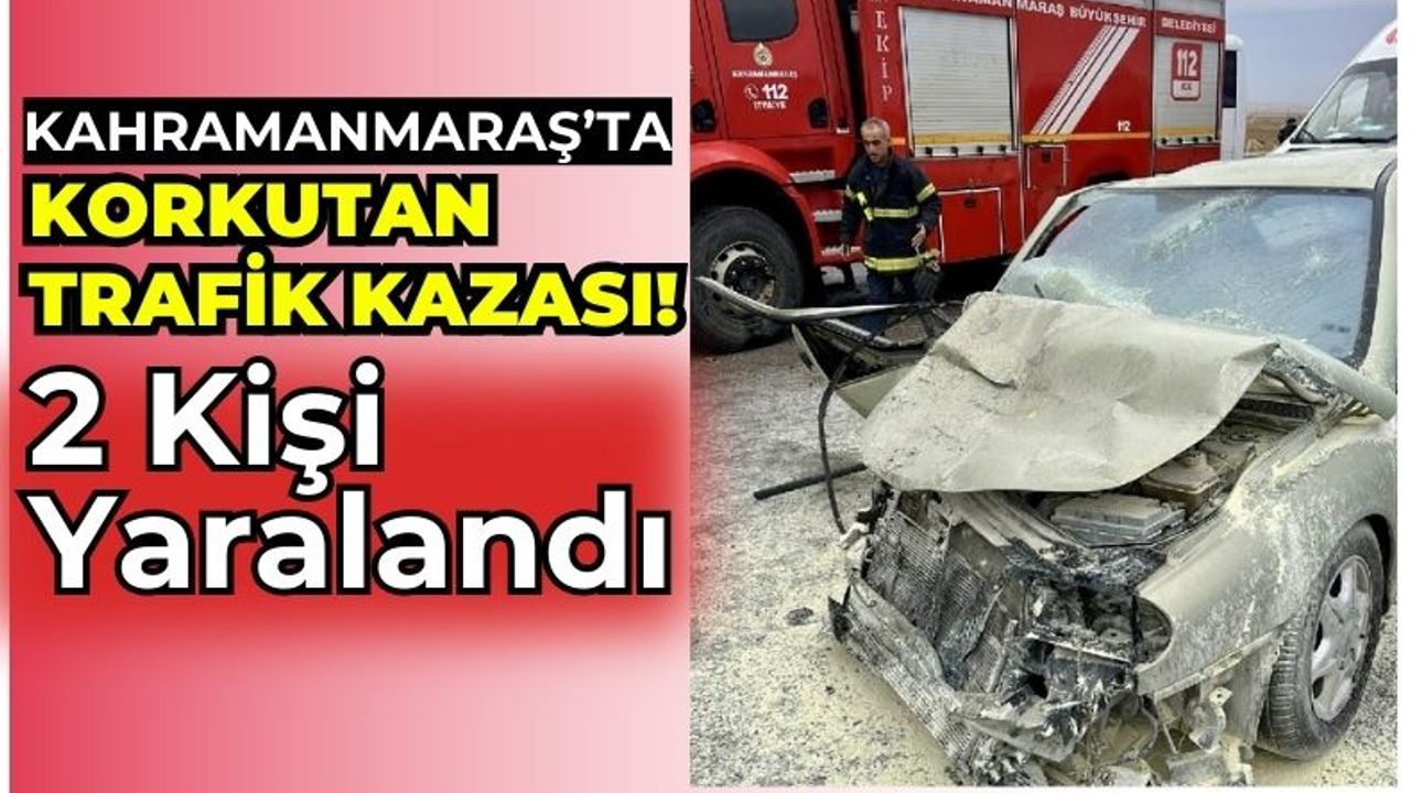 Kahramanmaraş'ta Yakıt Tankerine Çarpan Otomobil Alev Aldı!