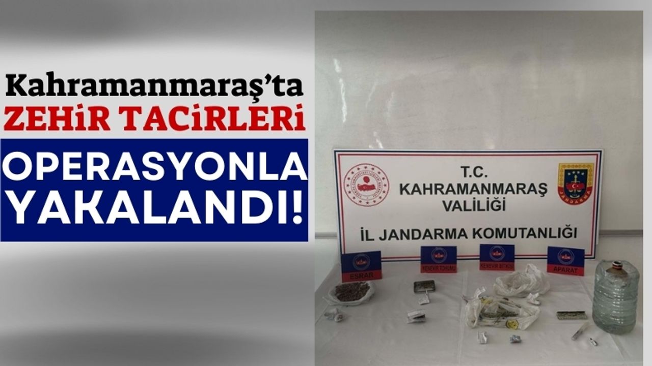 Kahramanmaraş'ta Uyuşturucu Ticaretinden 2 Kişiye Gözaltı!