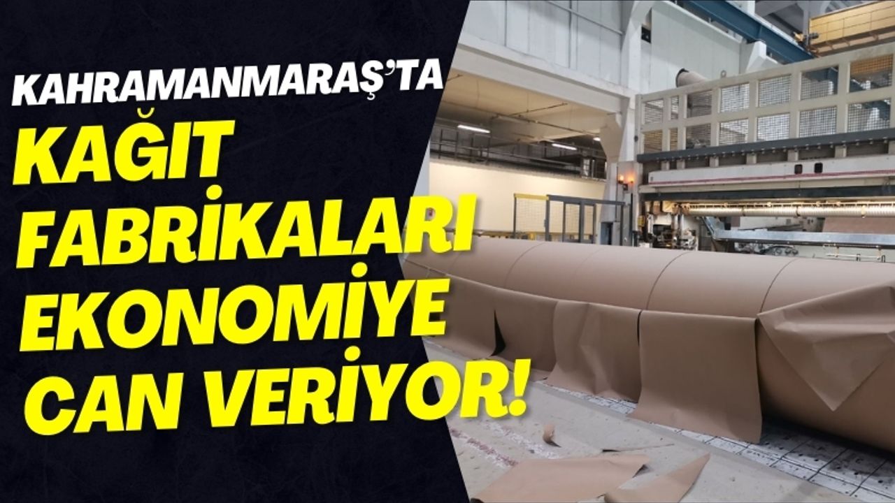 Kahramanmaraş'ta Deprem Sonrası Kağıt Fabrikaları Yeniden Üretimde!