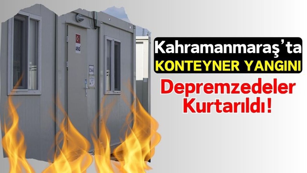 Kahramanmaraş'ta Yangın Faciası: Yaşlı Kadın Ve Engelli Genç Kurtarıldı!