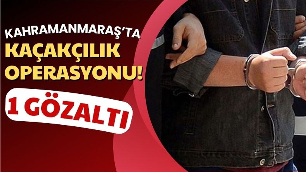 Kahramanmaraş'ta Tütün Kaçakçılığı Operasyonu: 1 Gözaltı!