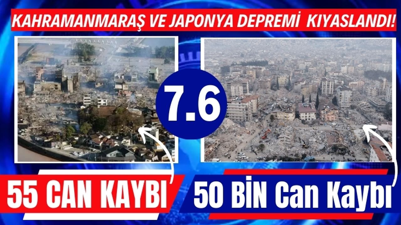 Türkiye ve Japonya'da 7.6’lık Deprem! Ancak Bilanço Çok Farklı!
