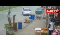Kahramanmaraş’ta trafik kazası kaza anı kamerada