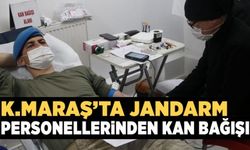 Kahramanmaraş'ta jandarma personellerinden Kızılay'a destek!
