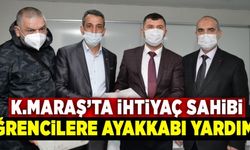 Kahramanmaraş'ta ihtiyaç sahibi çocuklara ayakkabı yardımı!