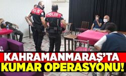 Kahramanmaraş'ta bir eve kumar baskını düzenlendi!