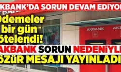 Akbank'tan özür mesajı!