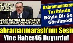Kahramanmaraş'ın Nabzını Haber46 Tutuyor! Hayrettin Güngör Anketine Yorum Yağdı