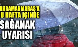 Kahramanmaraş'a 11 Ağustos Çarşamba günü sağanak uyarısı